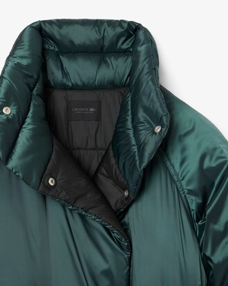 Runway Long Iridescent Puffed Jacket