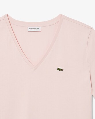 Relaxed Fit Soft Cotton V Neck T-shirt