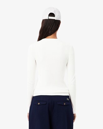 Slim Fit Ribbed Cotton T-shirt