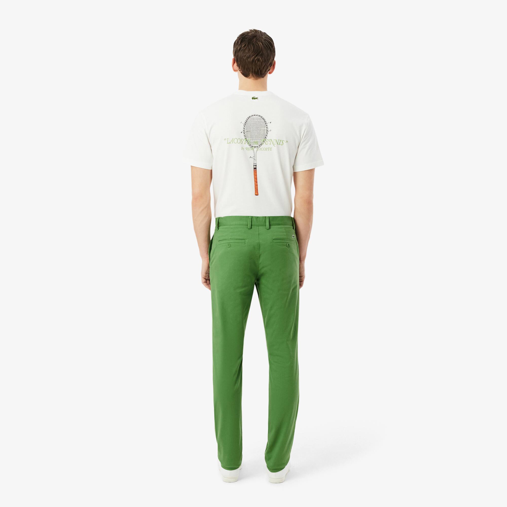 Slim Fit Stretch Twill Chino Pants - Men's Trousers & Shorts - New