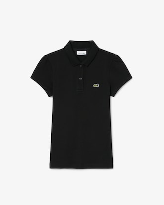 Scalloped Collar Piqu&eacute; Polo Shirt