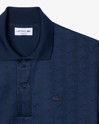 Classic Fit Monogram Jacquard Polo Shirt