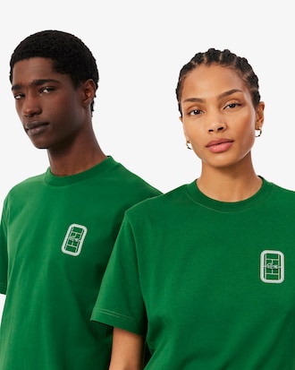 Tennis Print Cotton Jersey T-shirt