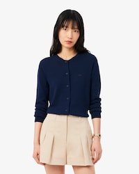 3D Rib Knit Cotton Cardigan