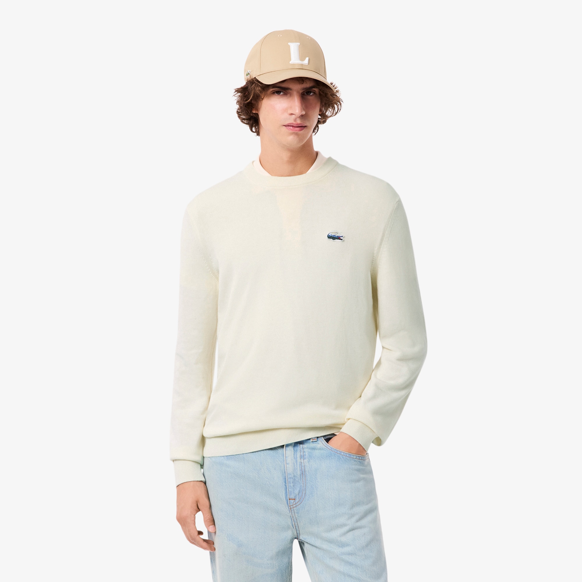 Cotton Landscape Crocodile Sweater - Men's Knitwear - New In 2025