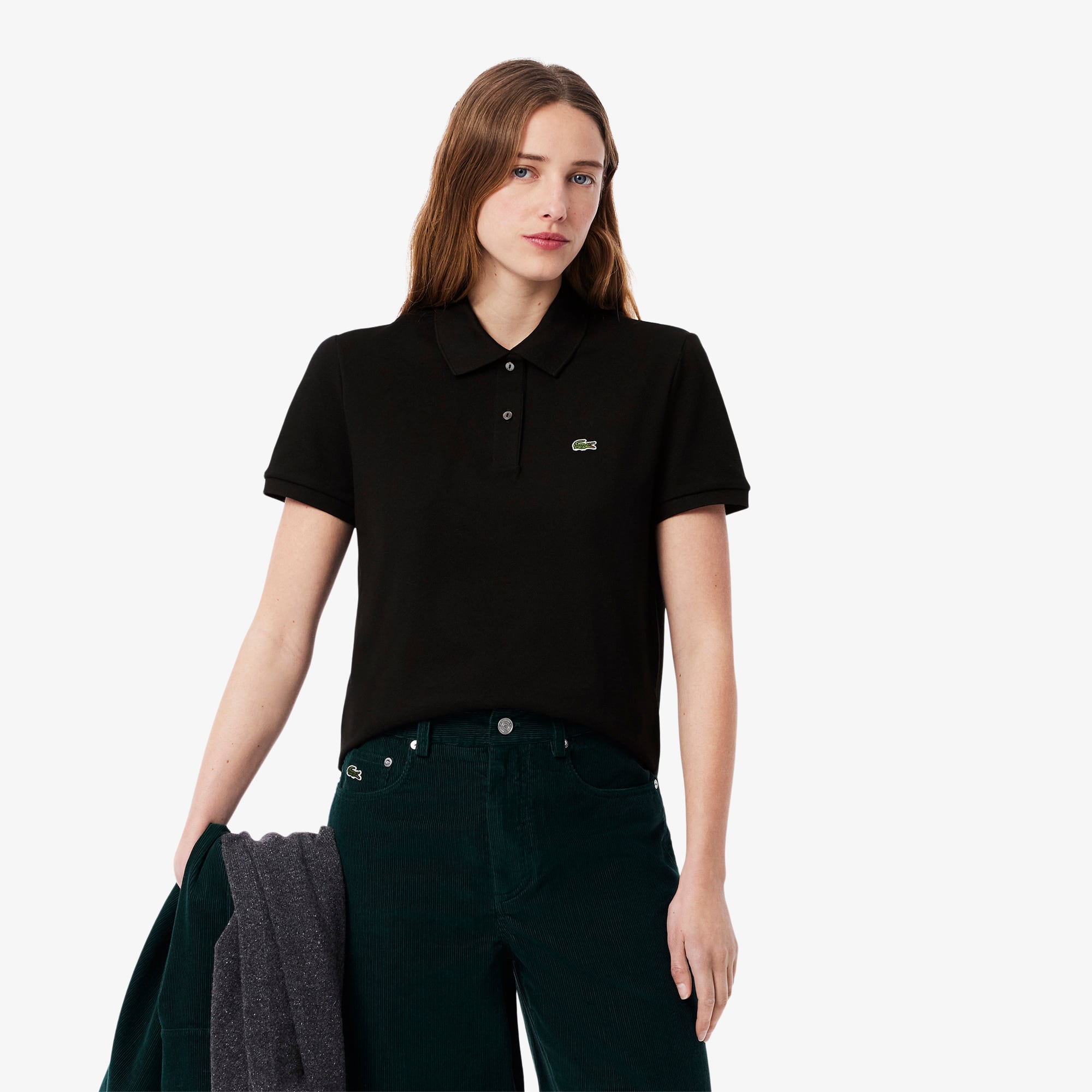 Tシャツ・カットソー LACOSTE Woman Polo Shirt Navy PF7839 166 Lacoste Women's Classic Fit Soft Cotton Petit Pique Polo