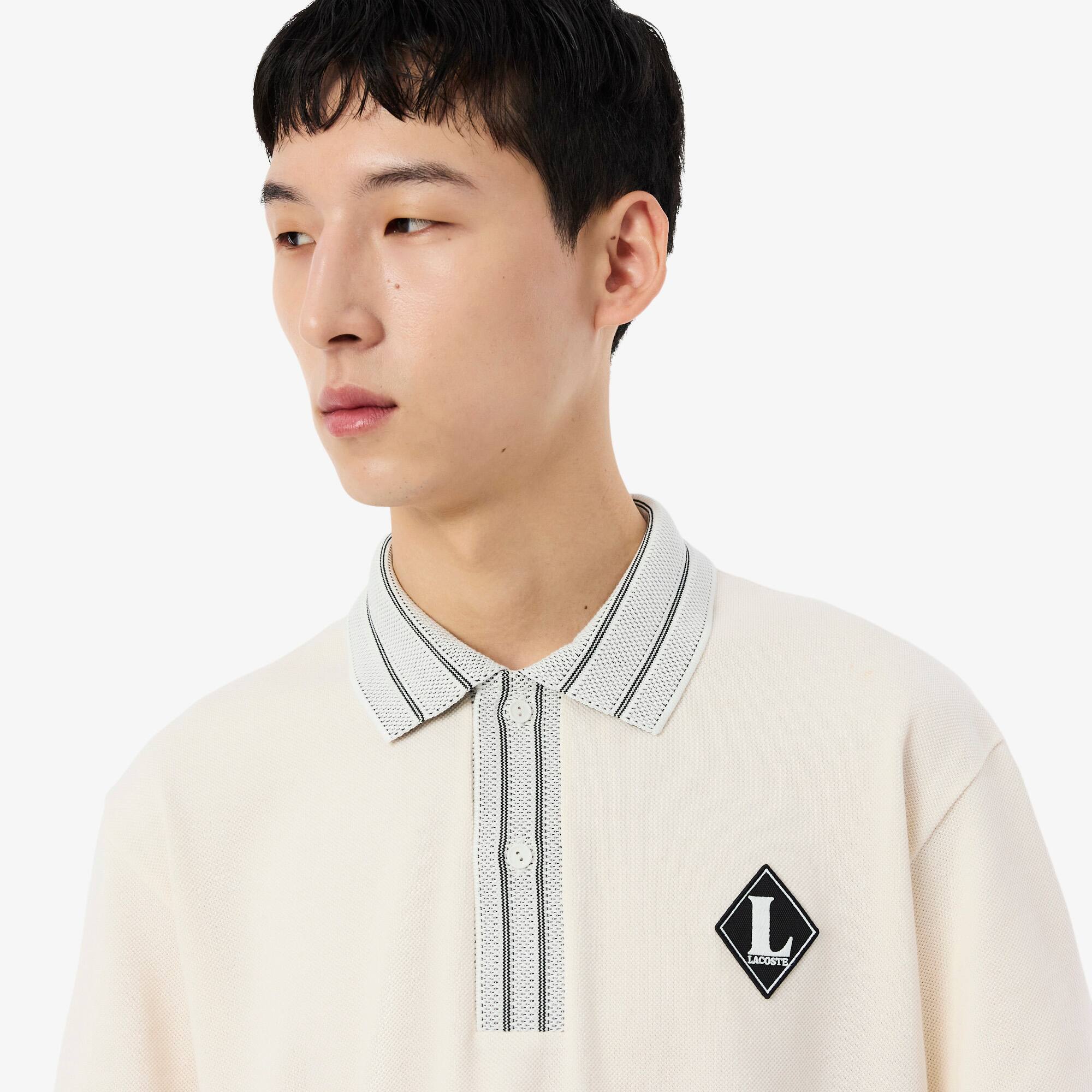 French Made Classic Fit Badge Polo Shirt - Men's Short Sleeves