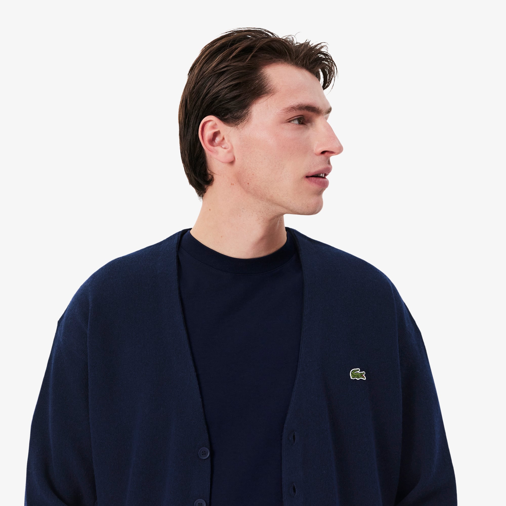 Relaxed Fit Wool Cardigan - Men's Knitwear - New In 2026 | Lacoste