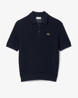 Short Sleeved Heavy Cotton Polo Sweater