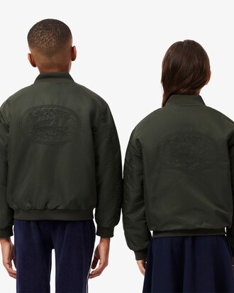 Nylon Colour-Block Bomber Jacket