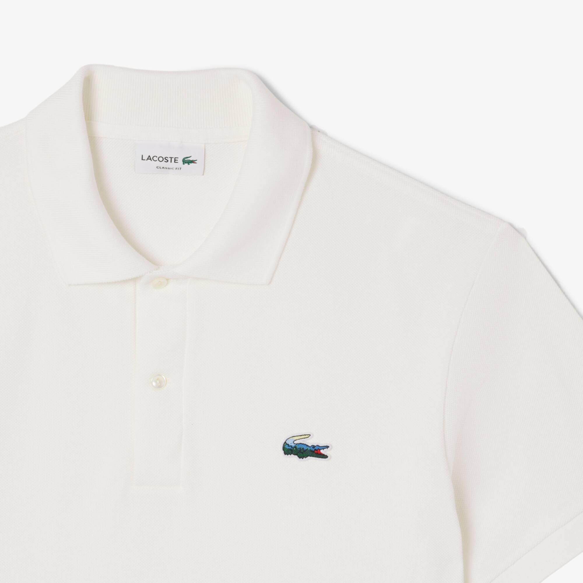 Classic Fit Landscape Crocodile Piqué Polo Shirt - Men's Short