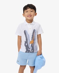 Printed Cotton Polo Shirt