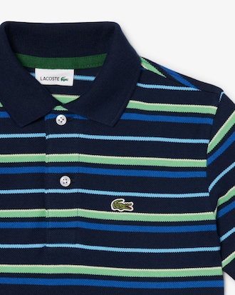 Contrast Stripe Petit Piqu&eacute; Polo Shirt