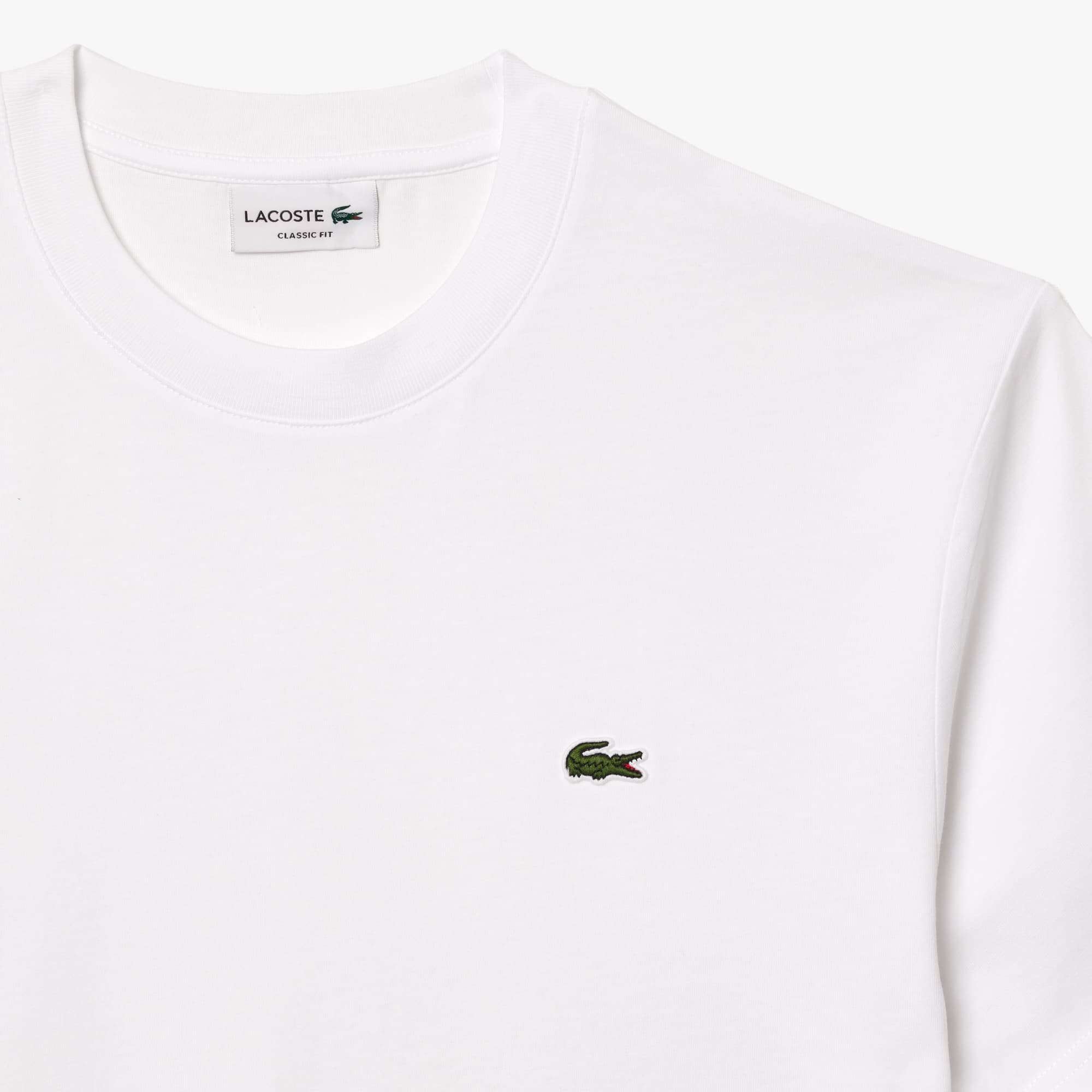 Tシャツ・カットソー LACOSTE Men T-shirt White TH7318 001 Lacoste Classic Men's T-Shirt White TH7318-00-001 | FOOTDISTRICT