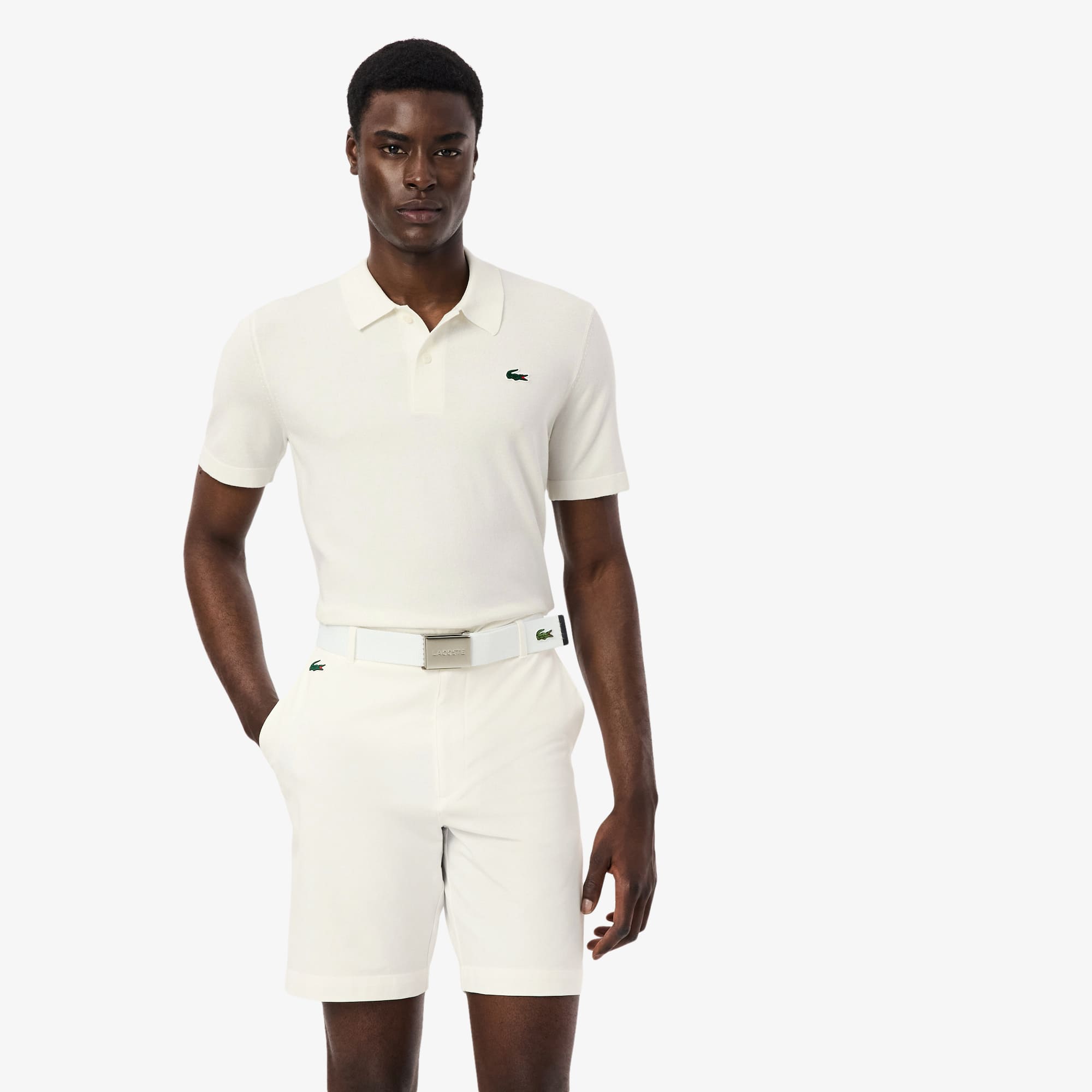 トップス ACTIVE CITY S/S SNAP POLO SHIRT Short Sleeved Polo Collar Golf Sweater - Men's Knitwear - New In