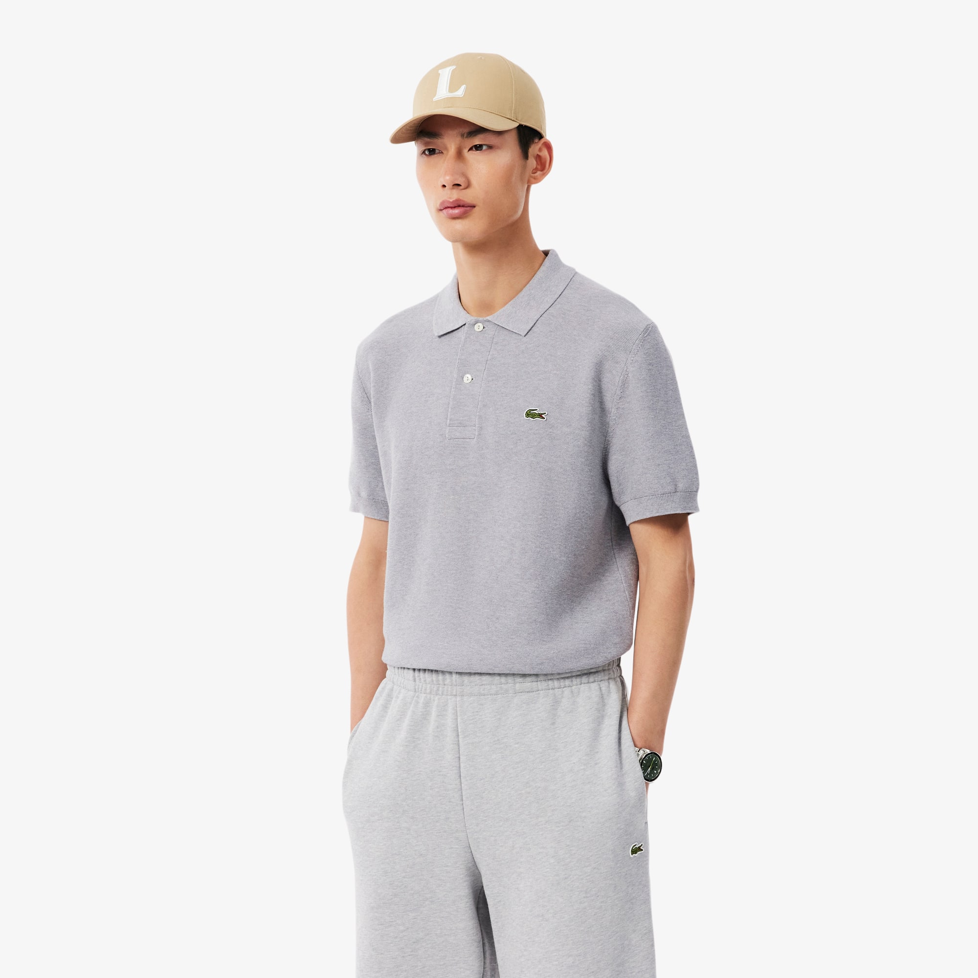 Classic Fit Knitted Polo Shirt - Men's Knitwear - New In 2026