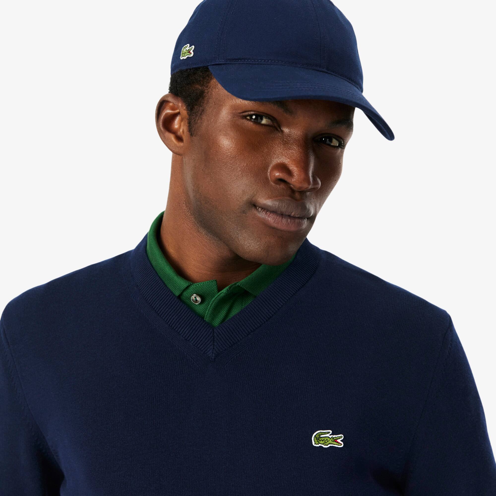 Men's V-neck Organic Cotton Sweater 