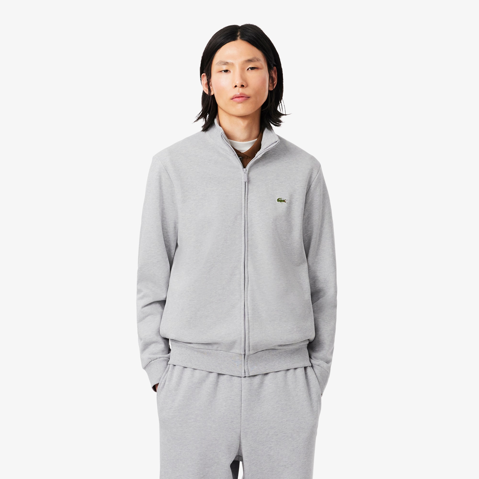 Zipped Cotton Fleece Sweatshirt - Men's Sweatshirts - New In 2026
