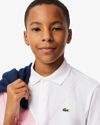 Contrast Argyle Mini Piqué Polo Shirt
