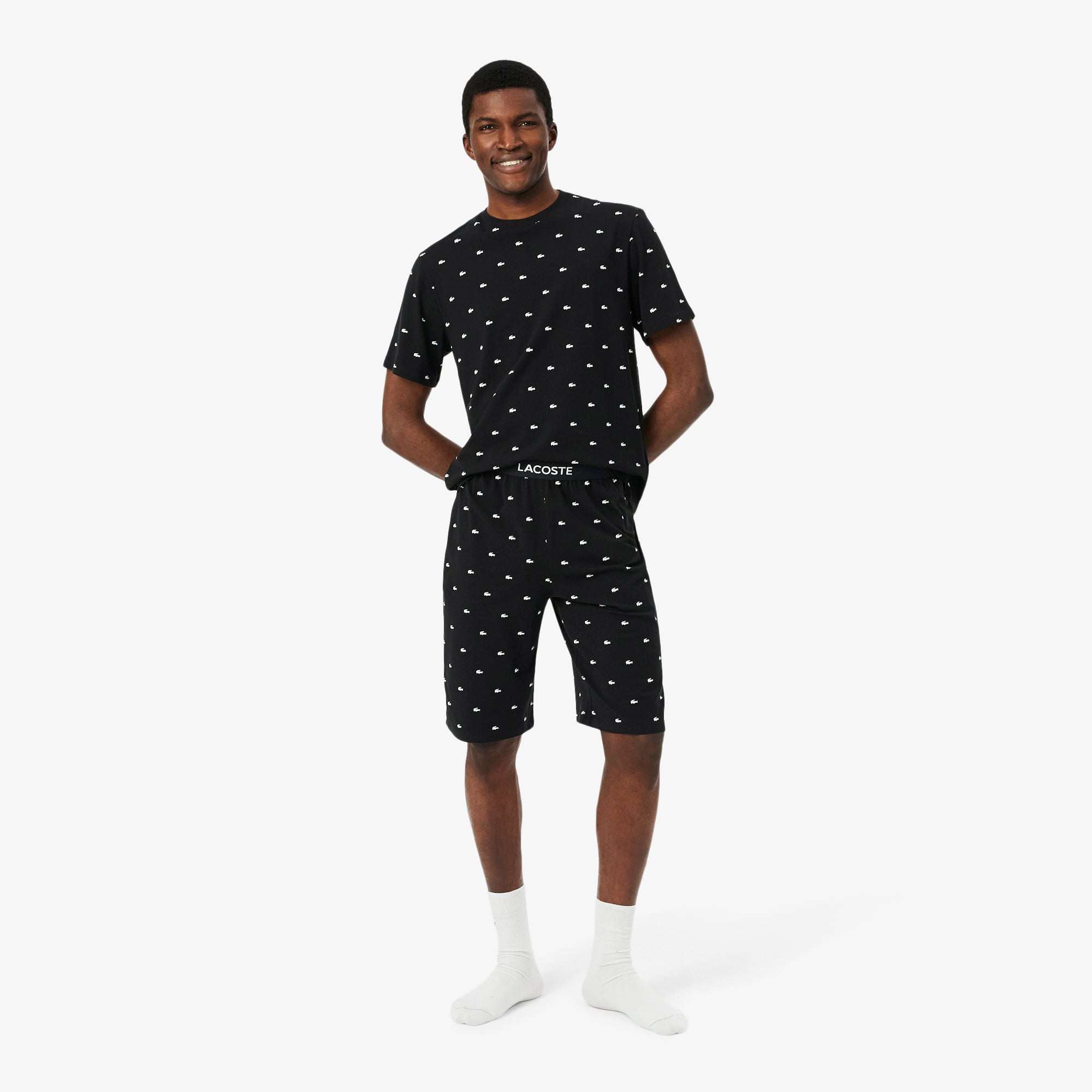 Printed Cotton Pyjama Set - Men's Nightwear - New In 2026 | Lacoste
