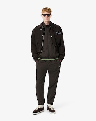 Water-Repellent Hooded Track Jacket