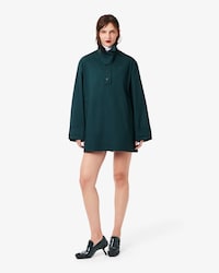 Runway Oversized Twill Mini Dress