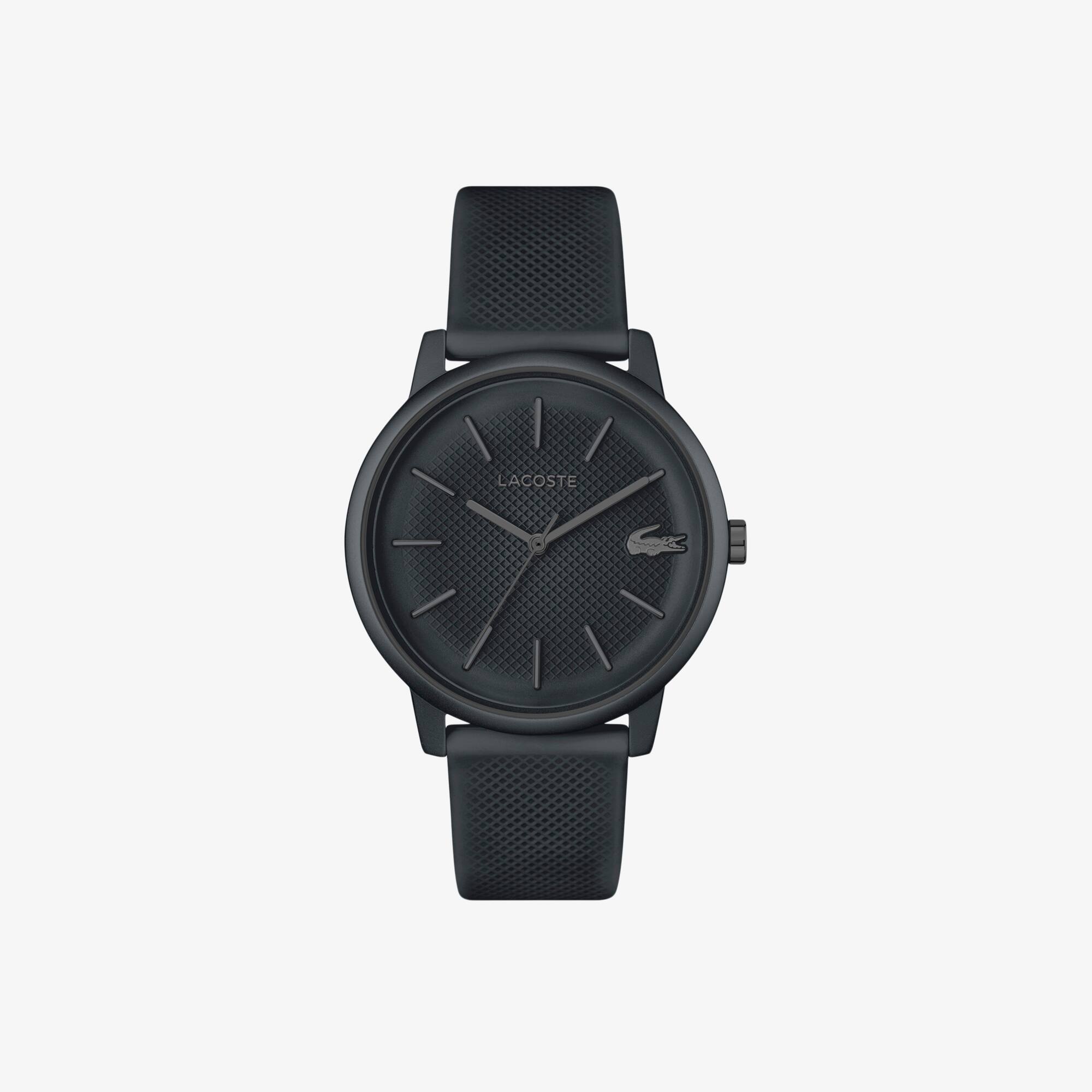 Lacoste.12.12 Move 3 Hands Watch Black Silicone - Men's watches