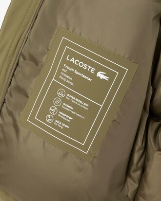 Water-Repellent Hooded Down Jacket