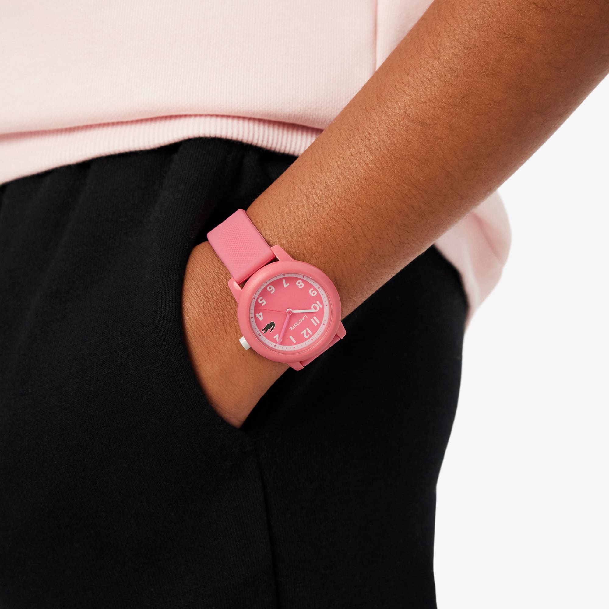 Kids' Lacoste.12.12 Pink Silicone Strap Watch - Kids' Watches