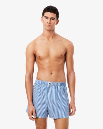 3-Pack Striped Cotton Poplin Boxers