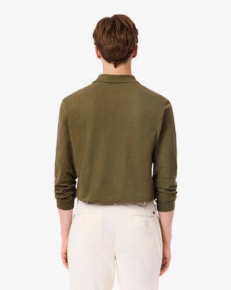 Classic Fit Long Sleeved L.12.12 Polo Shirt