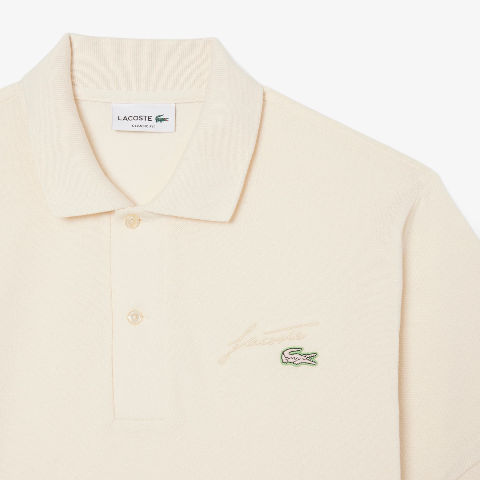 Classic Fit Embroidery Detail Piqué Polo Shirt - Men's Short