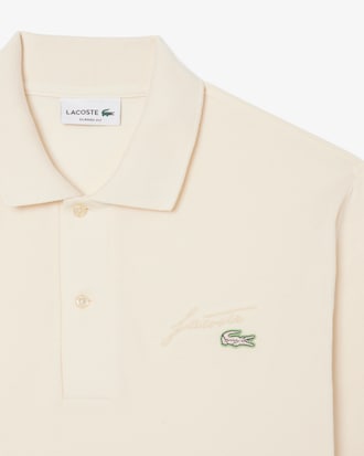 Classic Fit Embroidery Detail Piqué Polo Shirt