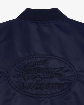 Nylon Colour-Block Bomber Jacket