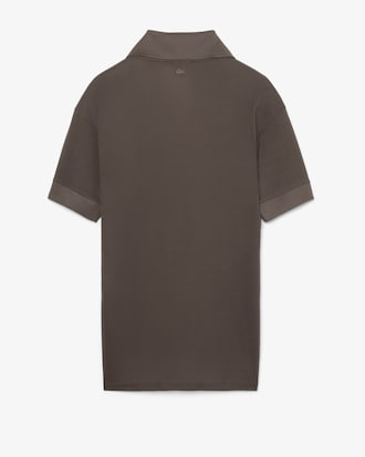 Runway Silk Piqu&eacute; Polo Collar Dress