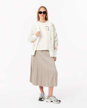 Oversized Flower Print Cotton T-shirt