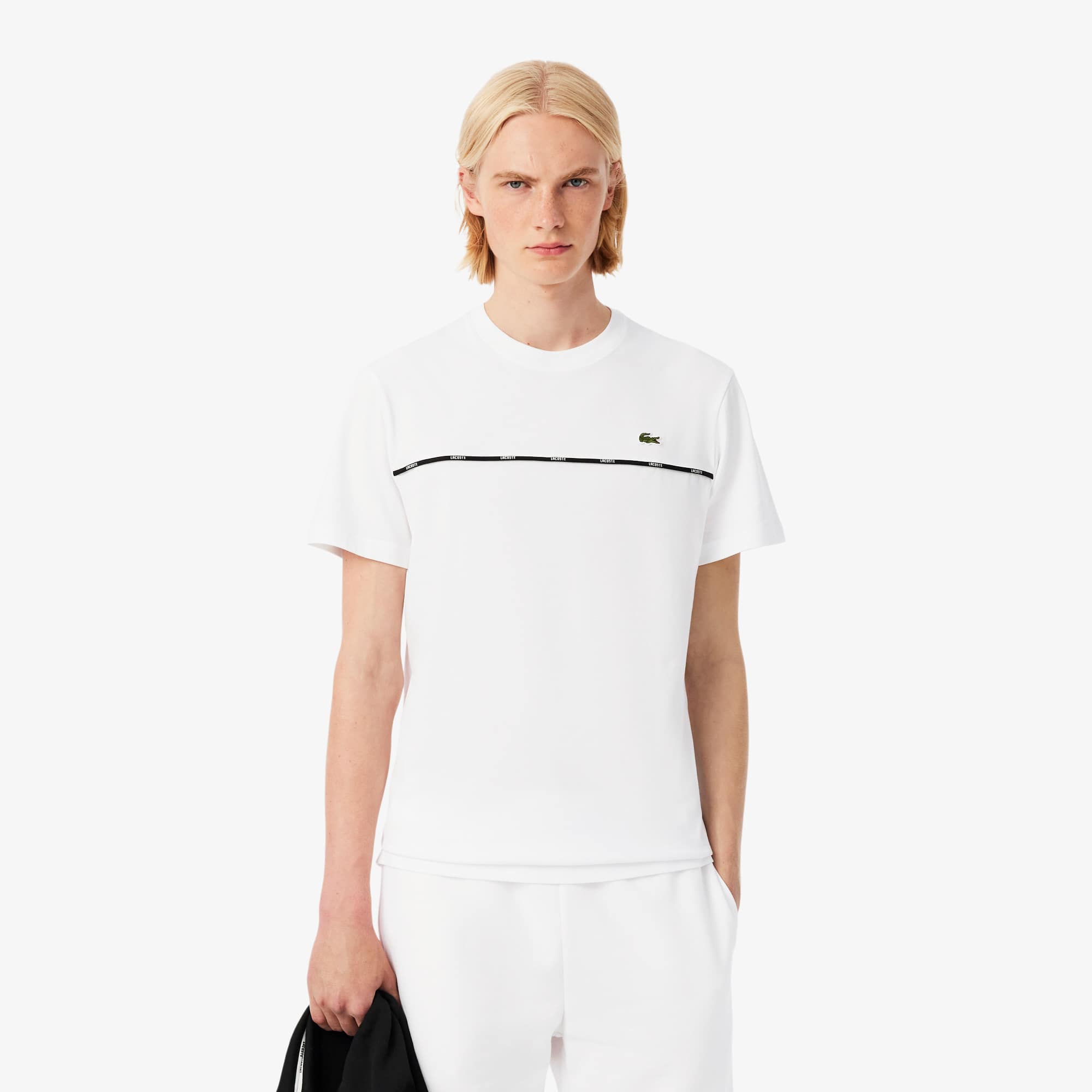 Lacoste Trim Cotton Jersey T-shirt - Men's t-shirts - New In 2026