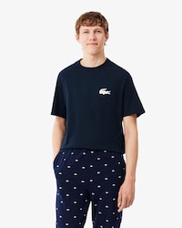 Crocodile Print Cotton Loungewear T-Shirt