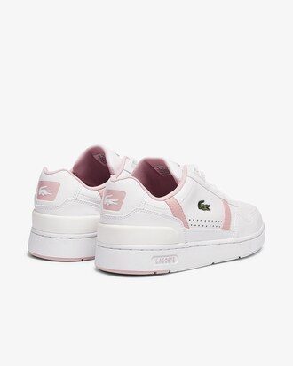 Women's T-Clip Leather and Synthetic Perforated Trainers