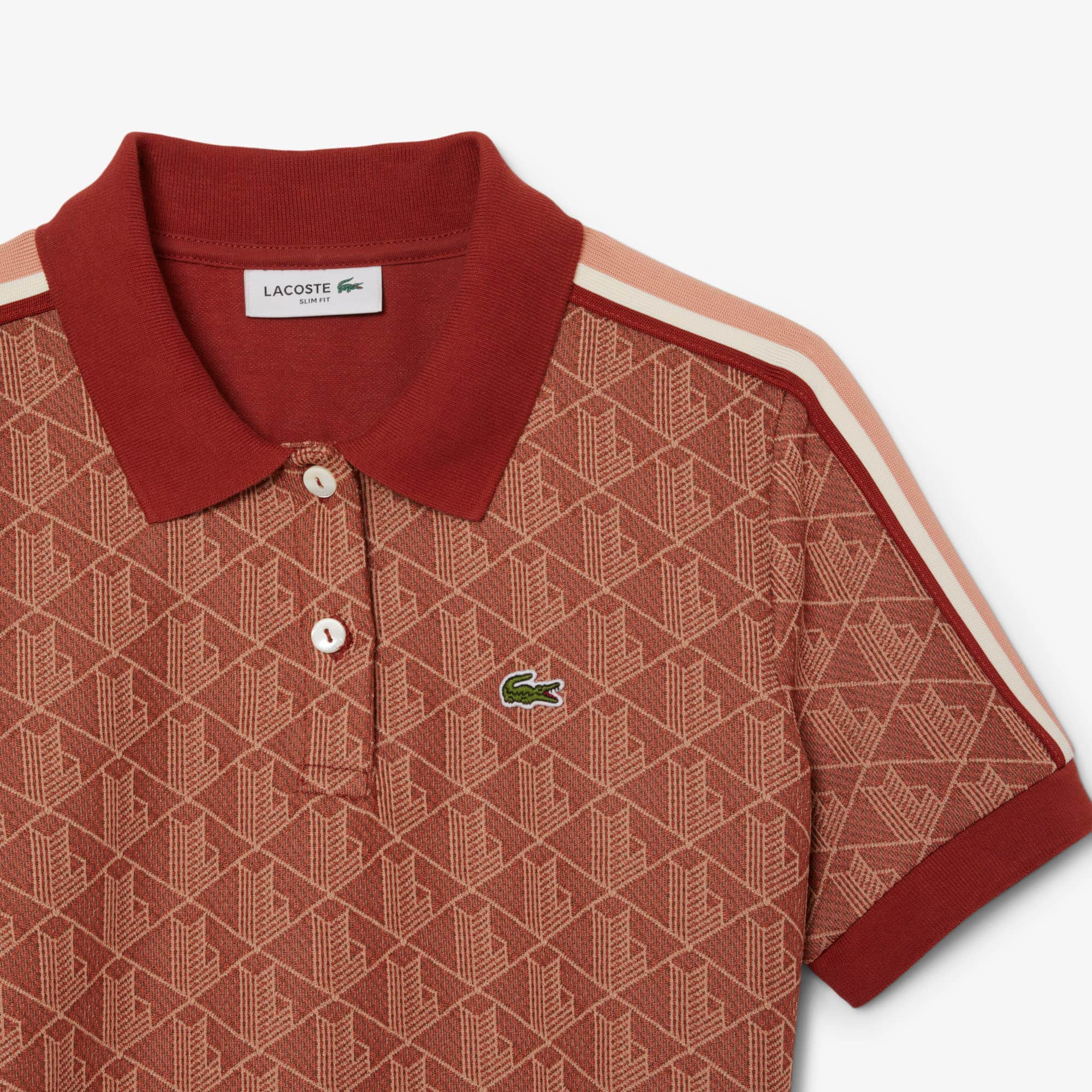 Slim Fit Monogram Jacquard Polo Dress - Women's dresses