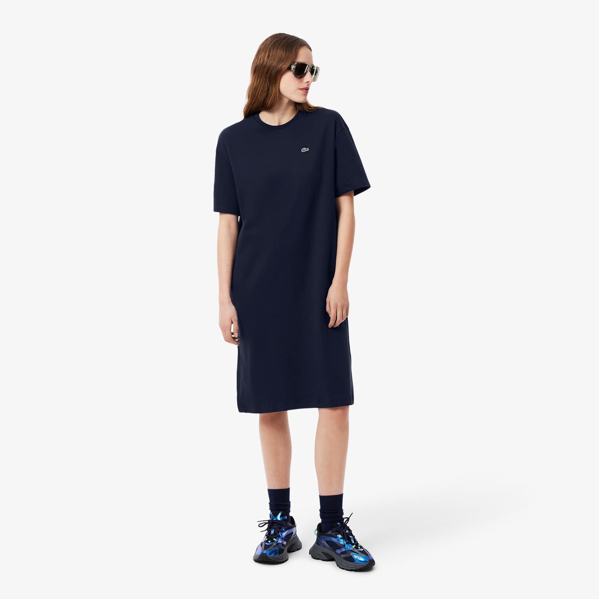 Oversized Cotton T-Shirt Dress - Women's dresses & skirts