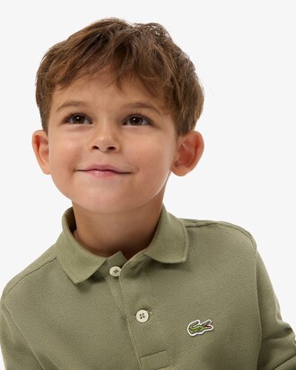 Long Sleeved Petit Piqu&eacute; Polo Shirt