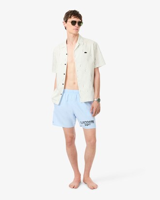 Mid Length Printed Swim Trunks