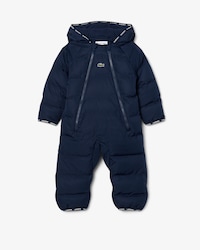 Infants&rsquo; Hooded Taffeta Pramsuit