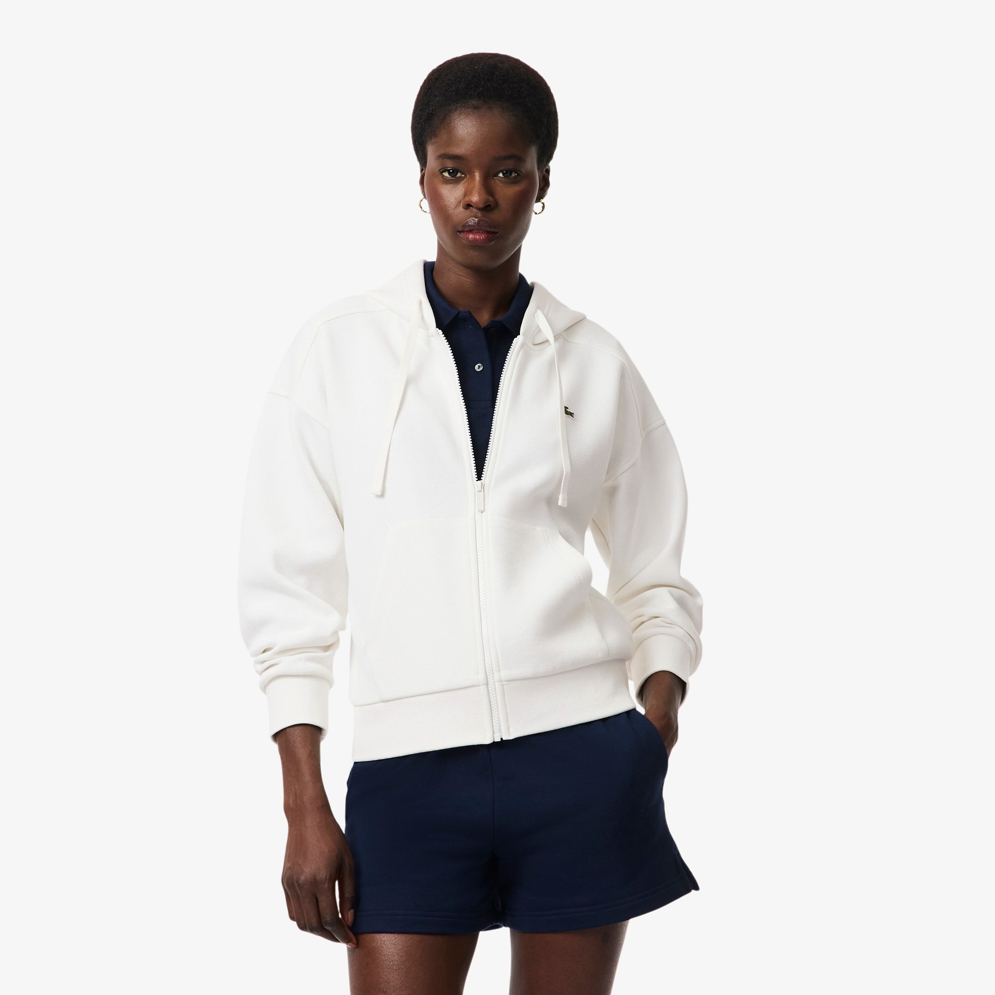 Zipped Piqué Hoodie - undefined - New In 2026 | Lacoste