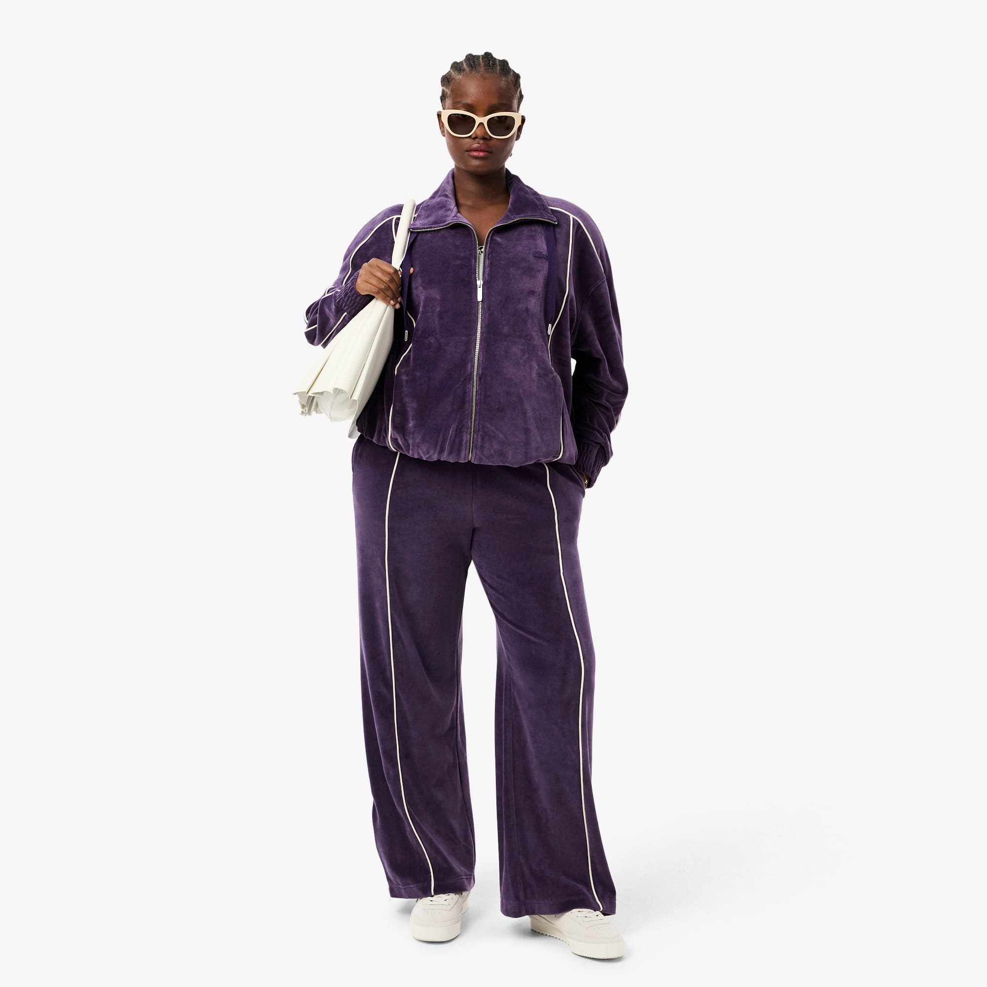 Trim Accent Velour Sweatpants - Women's Trackpants - New In 2026