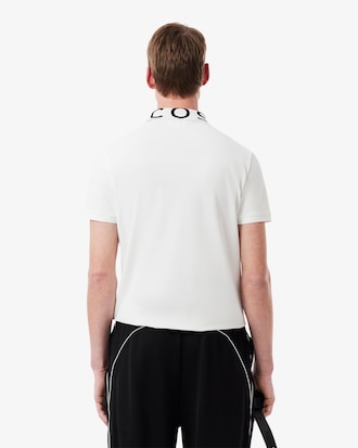 Slim Fit Jacquard Branded Polo Shirt