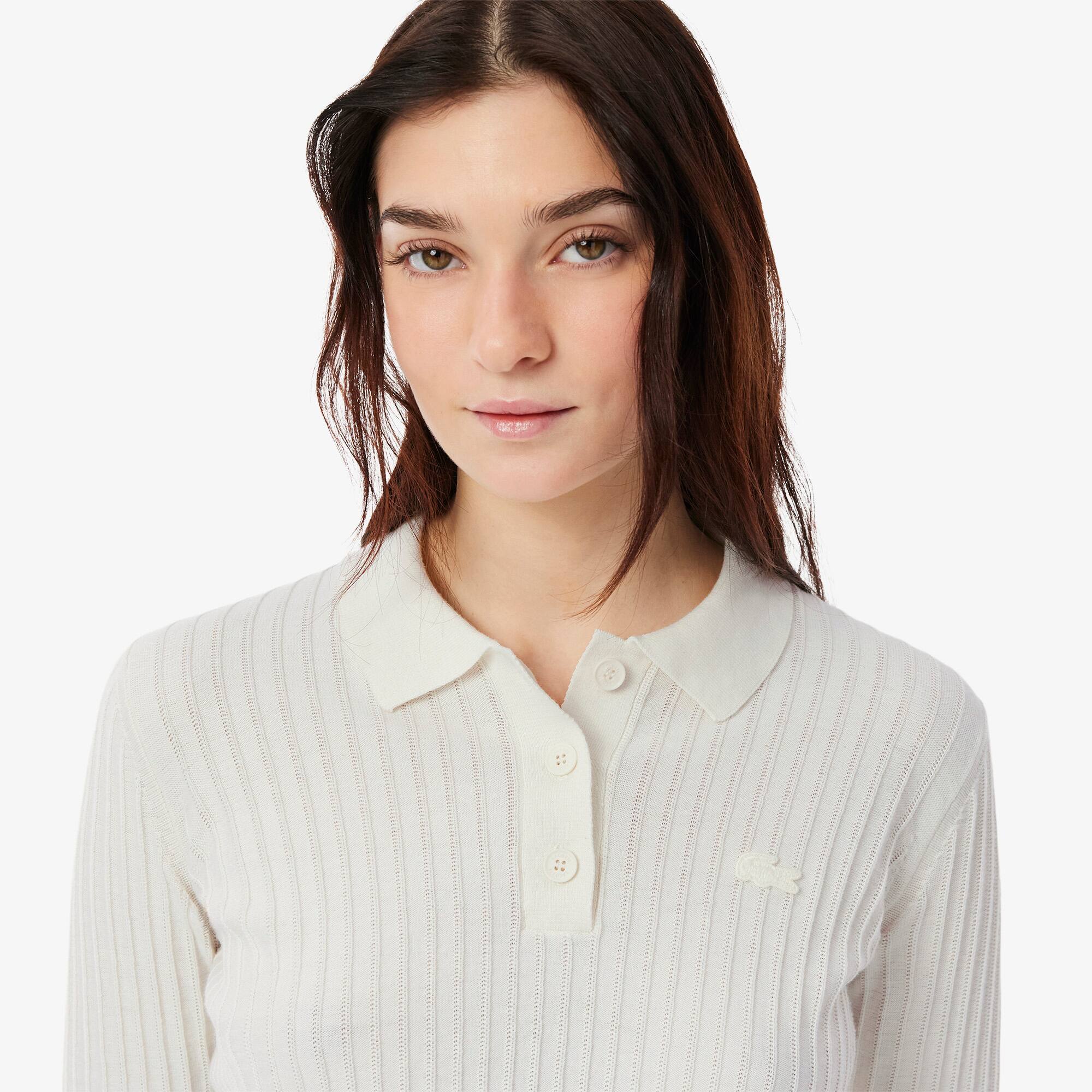 ニット/セーター cristaseya Ribbed Polo Alpaca クリスタセヤ WASHI RIBBED 1 YARN POLO SWEATER トップス