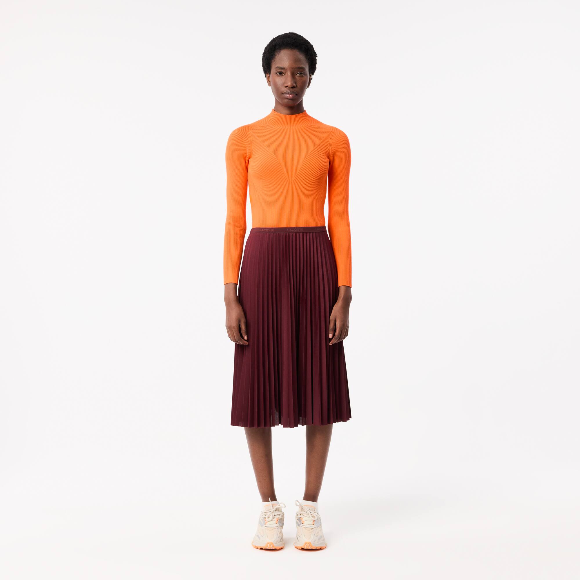 Elastic Waist Fluid Pleated Skirt Women's dresses skirts New