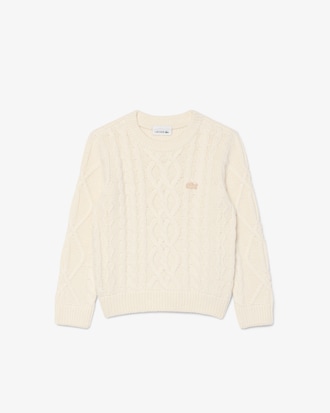 Cotton and Wool Crew Neck Sweater